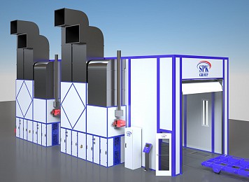 Проходная покрасочно-сушильная камера SPK-11.5.4